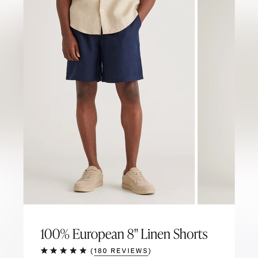 Quince Navy Blue Shorts